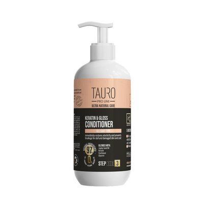 Tauro Pro Line Ultra Natural Care Keratin & Gloss Кератиновий кондиціонер для шерсті, 400 мл