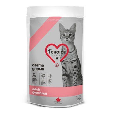 1st Choice ADULT DERMA беззерновой дієтичний корм для котів з чутливою шкірою