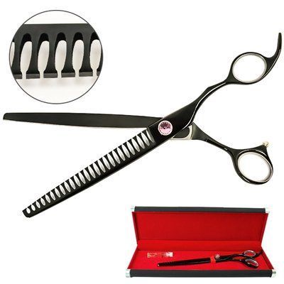 Davis Majutsu Titanium Thinning (ДЭВИС МАЙЖИТЦУ ТИТАНИУМ) филировочные шанкерные ножницы для стрижки собак, 8", 20,3 см