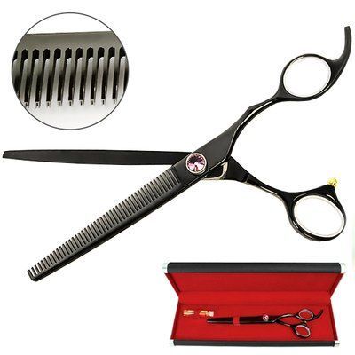 Davis Majutsu Titanium Thinning (ДЭВИС МАЙЖИТЦУ ТИТАНИУМ) филировочные ножницы для стрижки собак, 7", 17,8 см