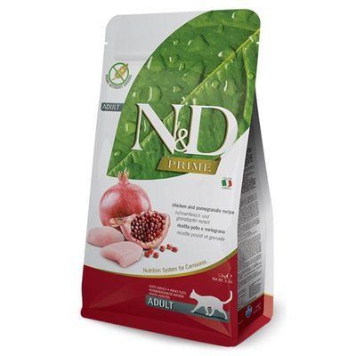 Farmina N&D Grain Free Prime Chicken & Pomegranate Adult для котів, курка та гранат, 5кг