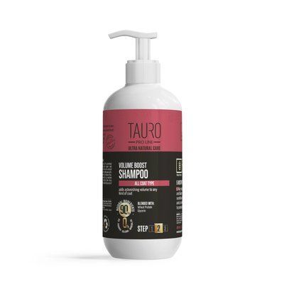 Tauro Pro Line Ultra Natural Care Volume Boost Shampoo для надання об'єму шерсті тварин, 400 мл
