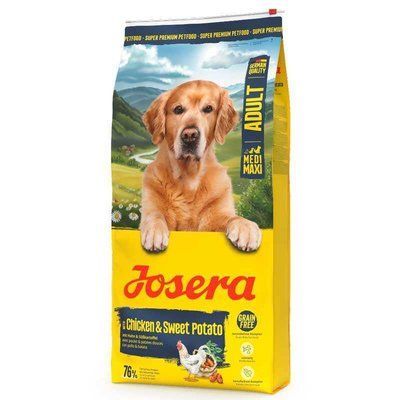 Josera Medium & Maxi (Nature Energetic) сухий беззерновий корм для активних собак середніх і великих порід КУРКА і БАТАТ, 12,5 кг
