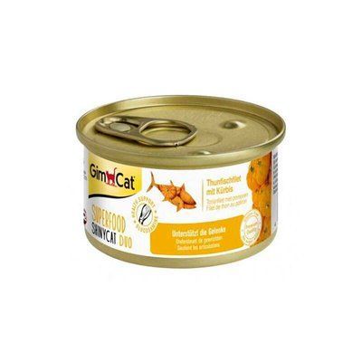 Gimcat SUPERFOOD консерви для котів ТУНЕЦЬ З ГАРБУЗОМ 70 г, 70г