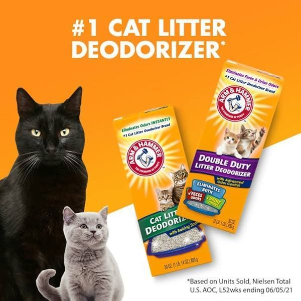 Arm&Hammer DOUBLE DUTY CAT LITTER DEODORIZER порошок-дезодорант для котячих туалетів Подвійна Сила, 850г