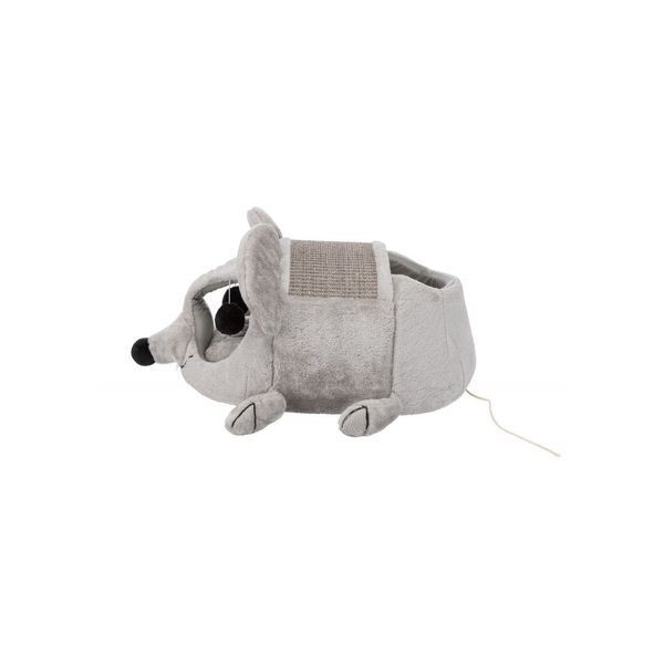 Будиночок Trixie для котів Lukas з дряпкою сірий 35х33х65 см, 35х33х65 см