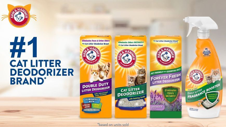 Arm&Hammer DOUBLE DUTY CAT LITTER DEODORIZER порошок-дезодорант для котячих туалетів Подвійна Сила, 850г