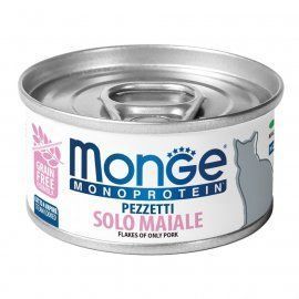 Monge Cat Monoprotein Pork монопротеїновий вологий корм для кішок СВИНИНА, 80 г, 80г