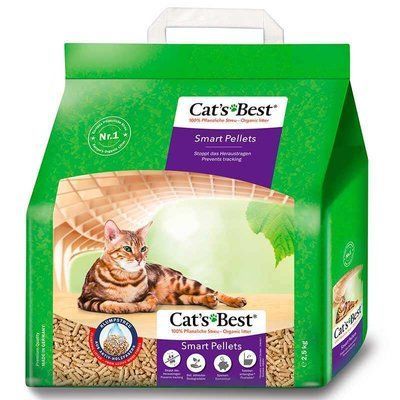 Cats Best SMART PELLETS деревний КОМКУЮЧИЙ наповнювач для кішок (велика гранула), 5 л/ 2,5 кг