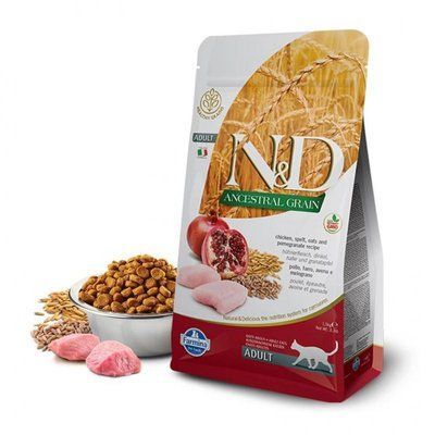 Farmina N&D Low Grain Chicken & Pomegranate Adult з куркою та гранатом, 300г