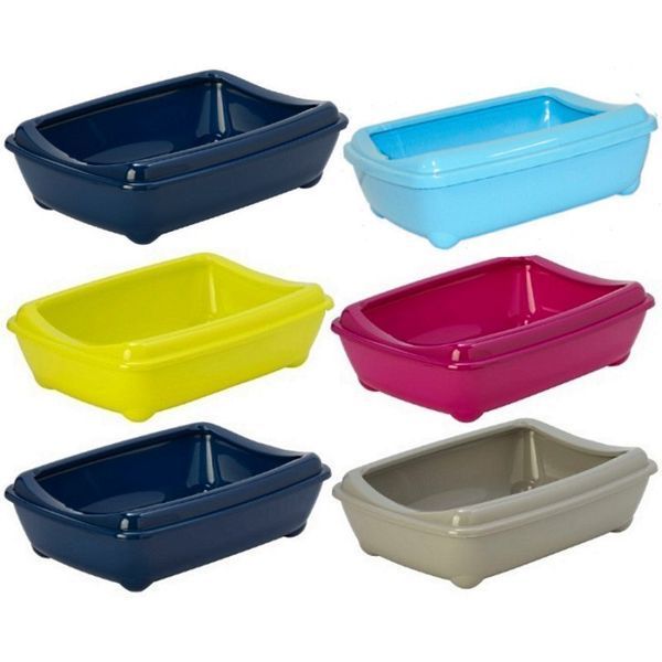 Moderna Arist-O-Tray Medium туалет з бортиком для котів, 43х31х12см, чорничний